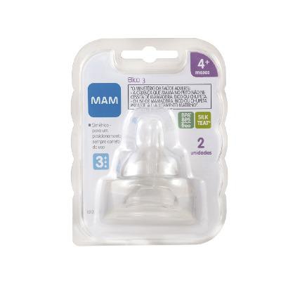 Bico de Mamadeira MAM Nº 3 Fluxo Rápido